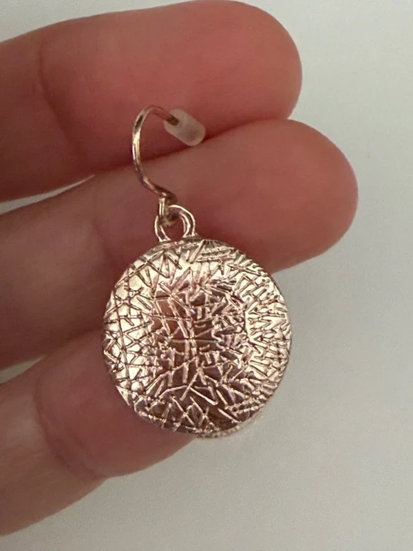 Brincos de medalha em ouro rosa – photo 3